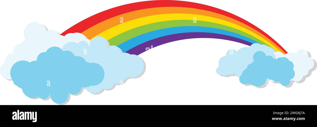 Rainbow bellezza modello icona illustrazione vettoriale design Illustrazione Vettoriale