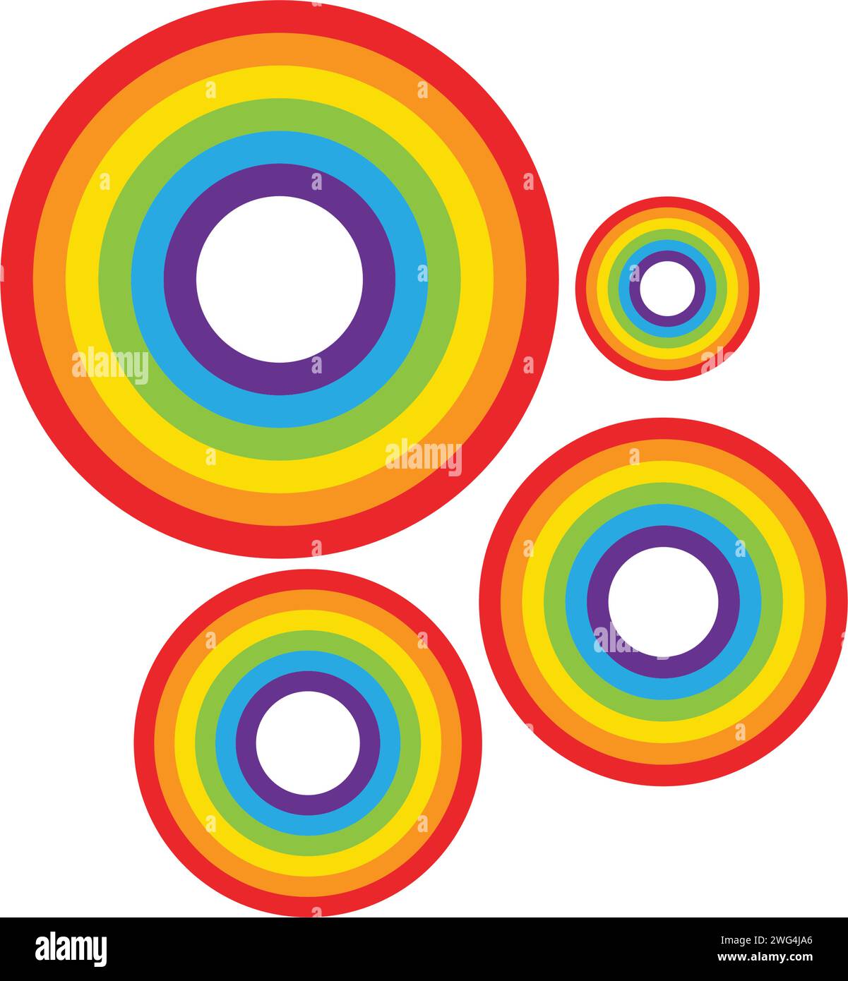 Rainbow bellezza modello icona illustrazione vettoriale design Illustrazione Vettoriale