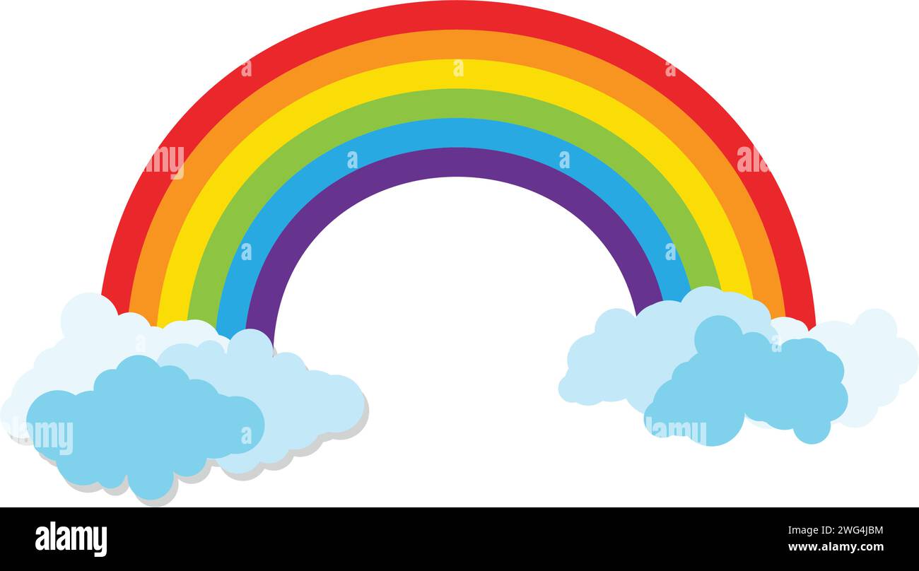 Rainbow bellezza modello icona illustrazione vettoriale design Illustrazione Vettoriale