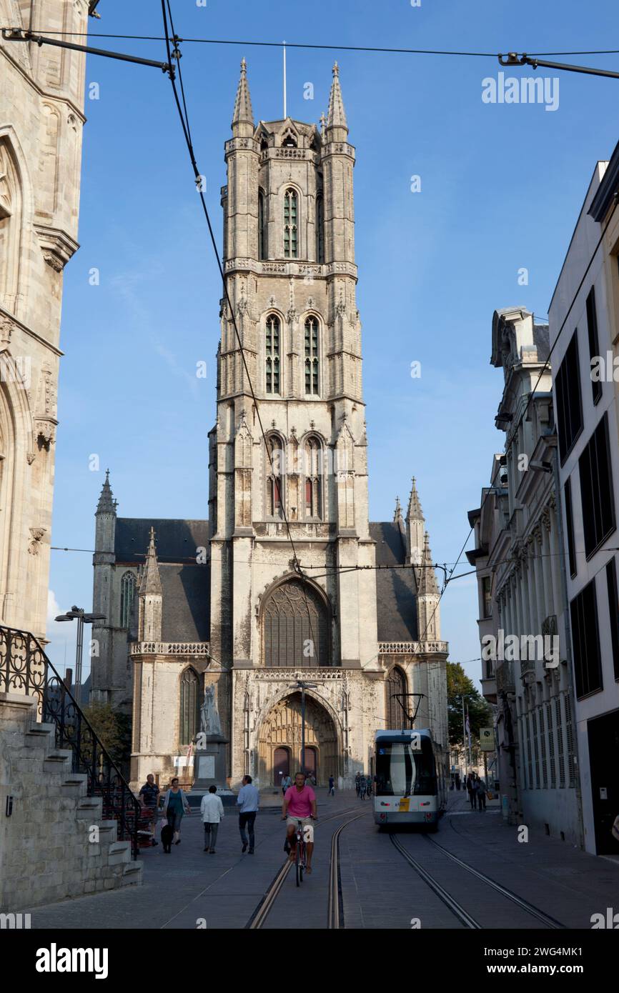 Belgio, Gand, Cattedrale di San Bavone. Foto Stock