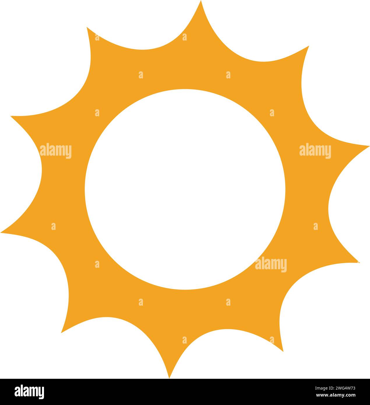 Sun illustrazione vettoriale Logo icona del modello di progettazione Illustrazione Vettoriale
