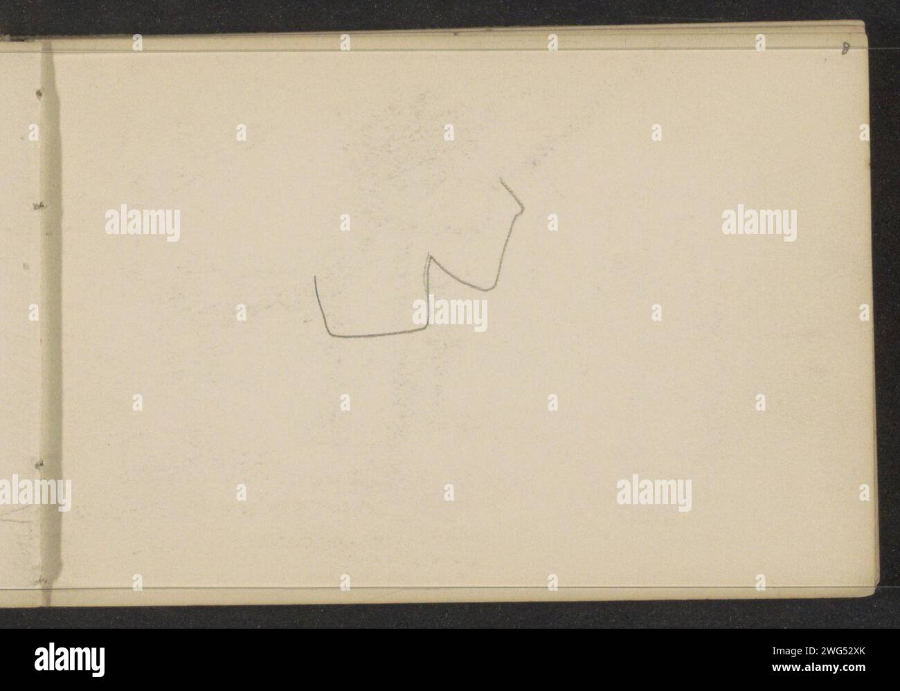 Studie, c. 1880 - c. 1900 pagina 8 retto da un libro di bozzetti con 29 fogli. carta. matita Foto Stock