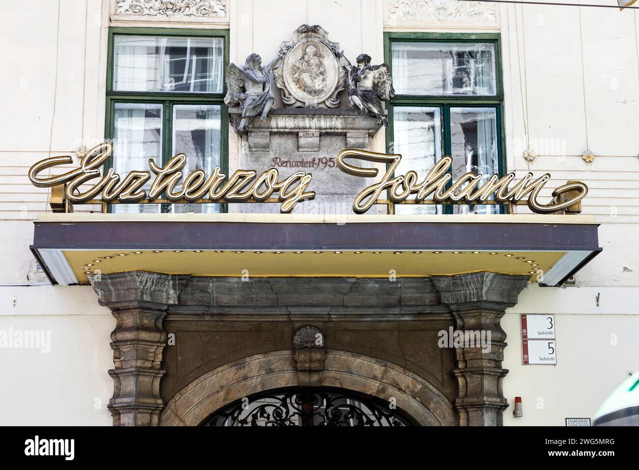Arciduca Johann, Hotel a Graz, Stiria Foto Stock