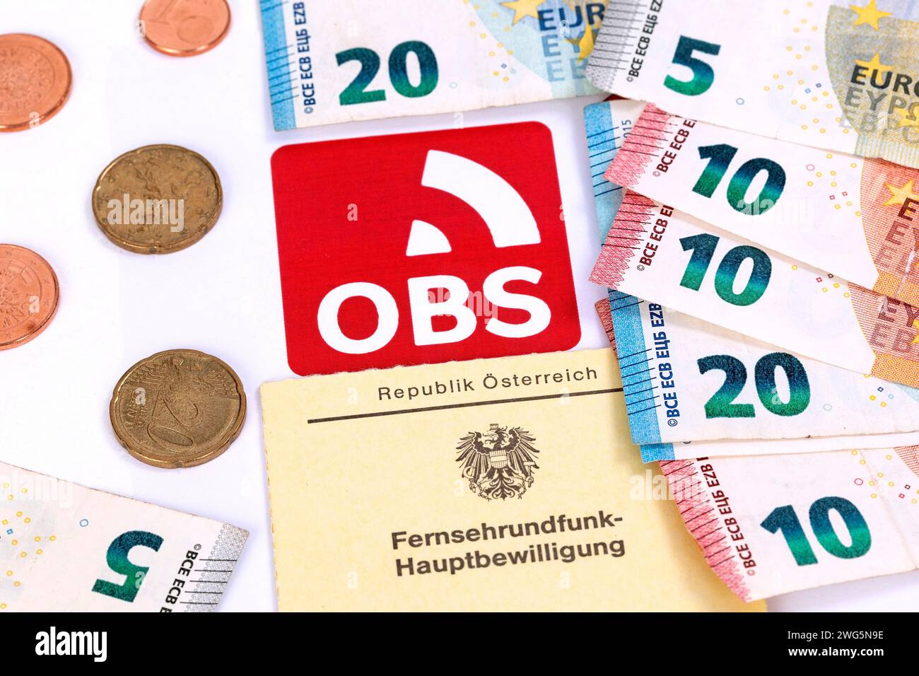 OBS, ORF Contribution Service, Austria Foto Stock