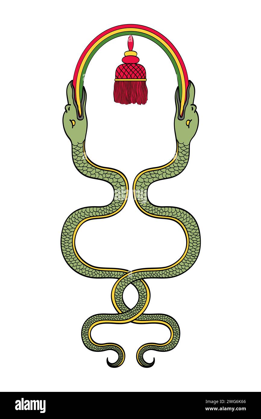Standard imperiale inca, uno striscione usato dal sovrano durante il periodo imperiale inca, che rappresenta il potere imperiale. Foto Stock