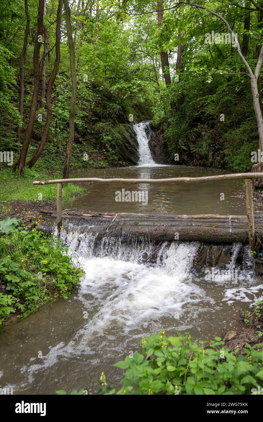 Schmida, cascata di Kühnringer a Kühnring, Austria Foto Stock