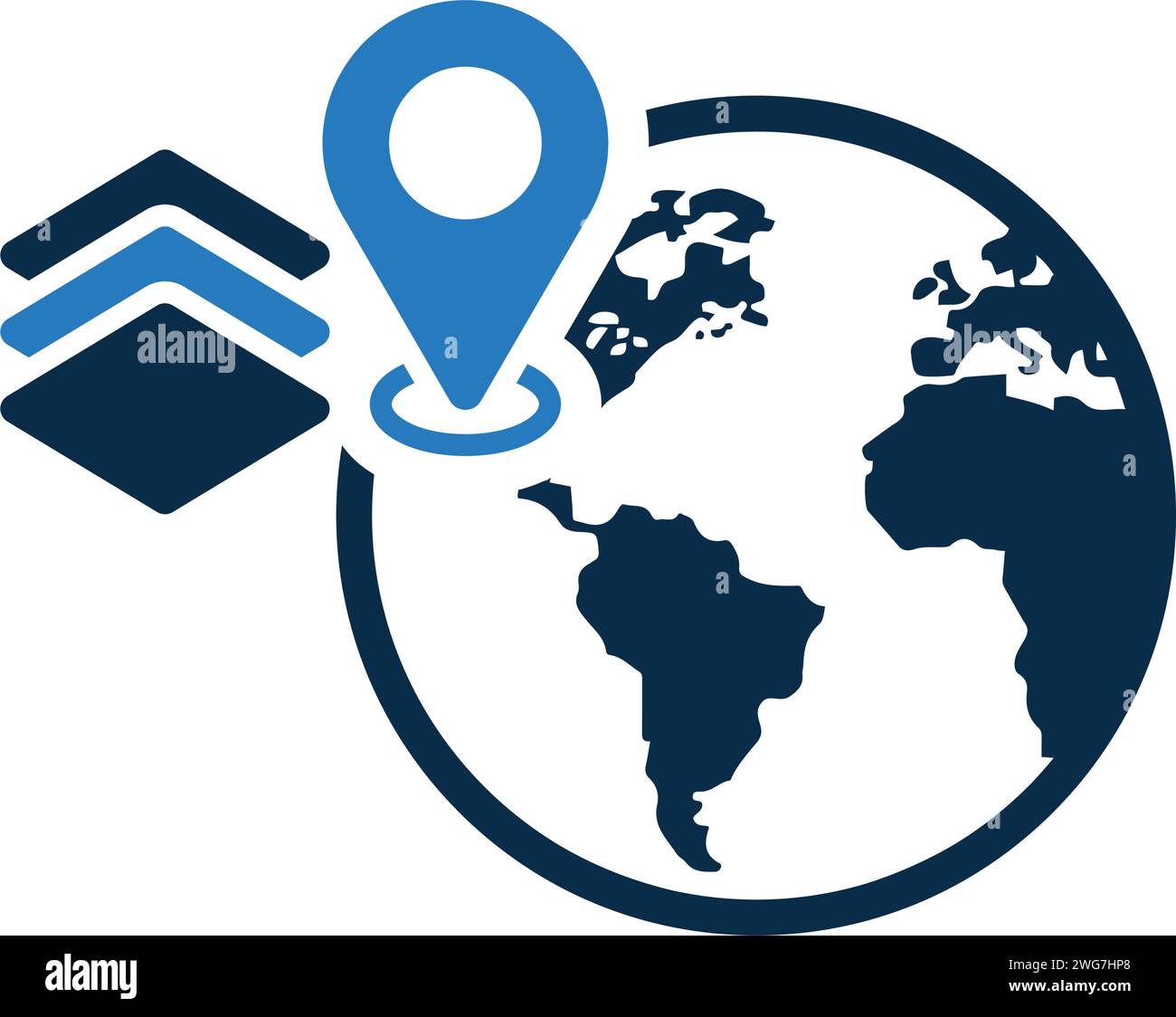 GPS, icona delle informazioni - progettazione ben organizzata per scopi commerciali, supporti di stampa, Web o qualsiasi tipo di progetto. Illustrazione Vettoriale