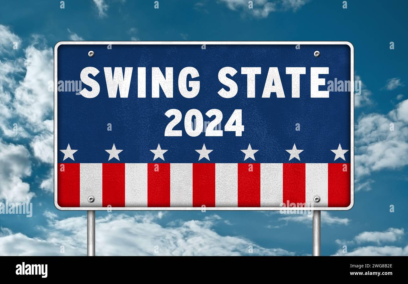 Swing State Battleground 2024 Foto Stock