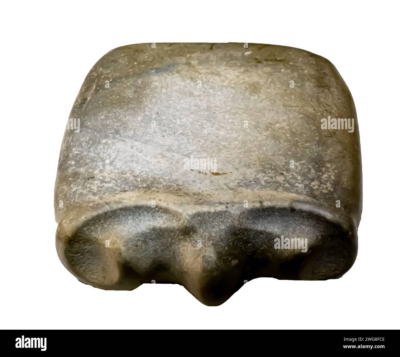Un altare a forma di testa di ariete, scultura in pietra, II - i secolo a.C., Torgai Kazakistan Foto Stock