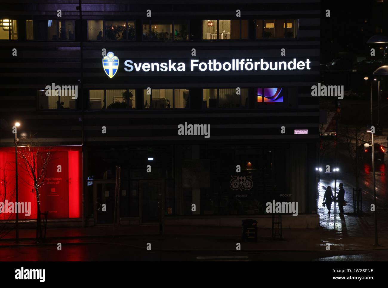 Sede centrale della Swedish Football Association, Stoccolma, Svezia. Foto Stock