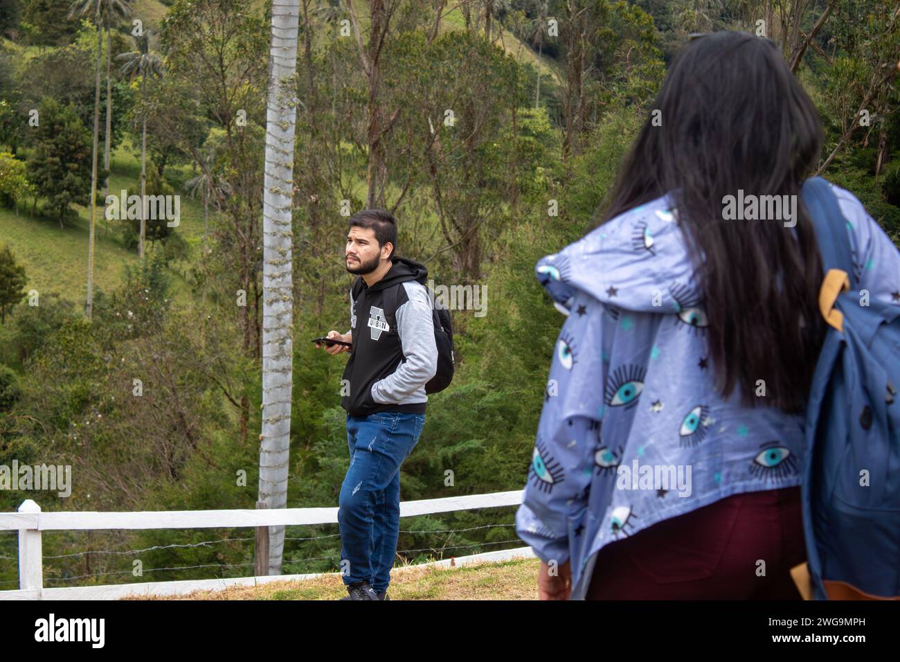 Una bella giornata in Colombia Foto Stock