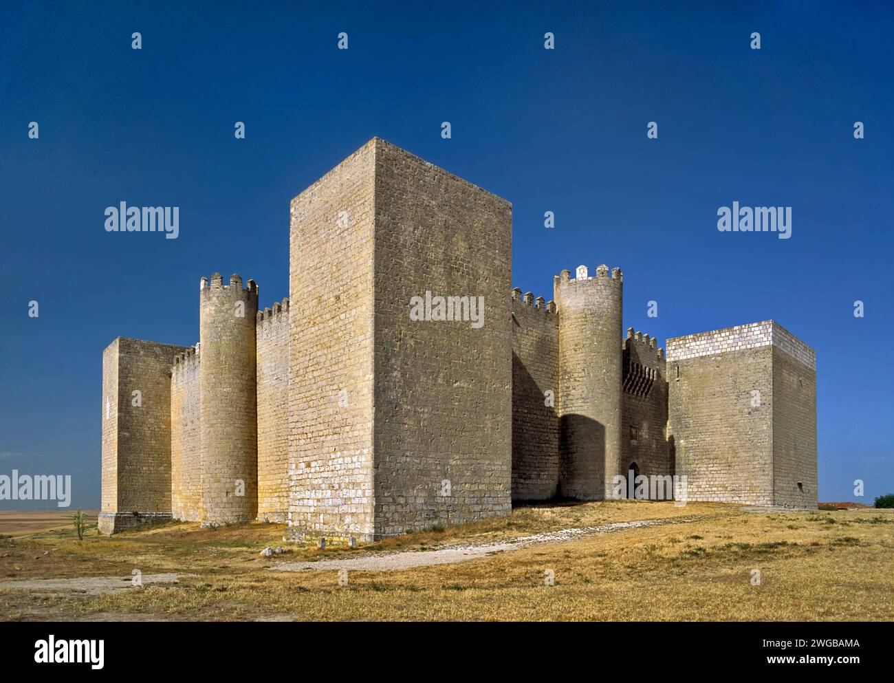 Castello di Montealegre de Campos, Castiglia-Leon, Spagna Foto Stock