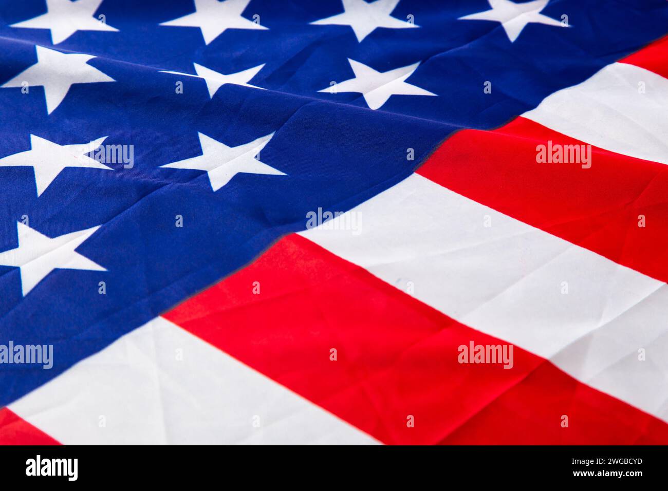 Bandiera americana che rappresenta il patriottismo, la libertà e l'orgoglio nazionale Foto Stock