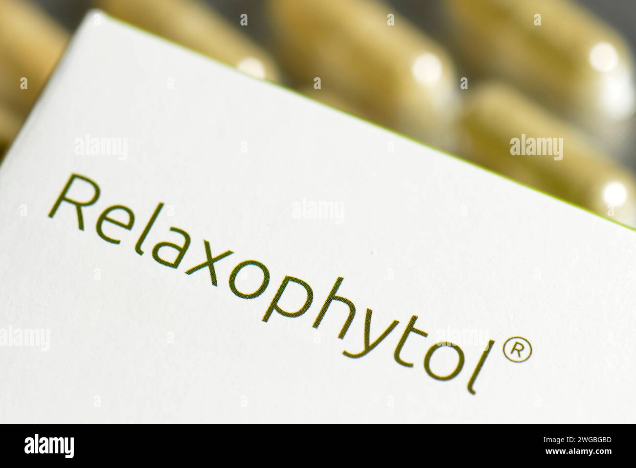 Relaxophytol integratore alimentare per il sistema nervoso sano Foto Stock