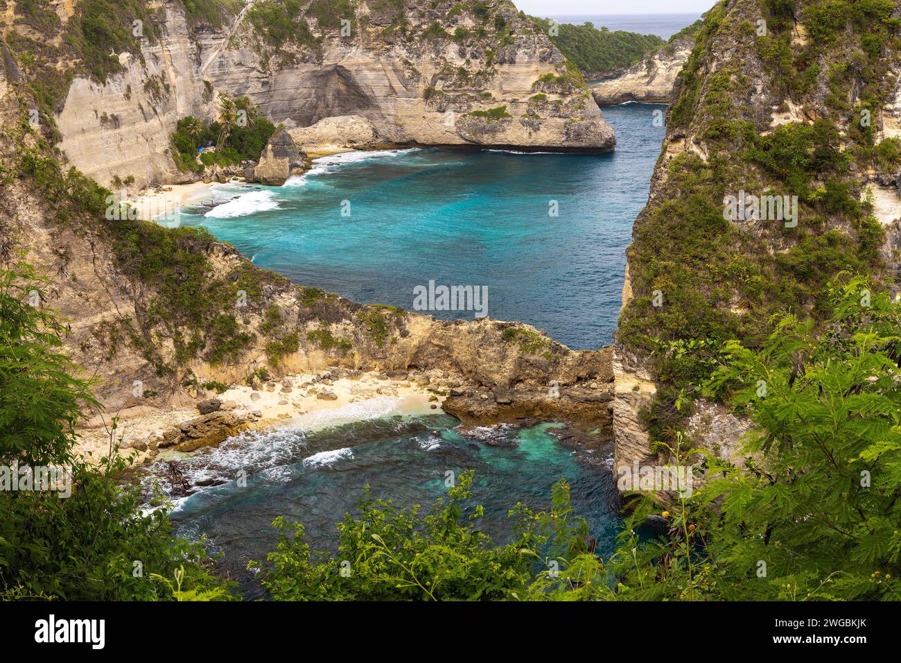 Punto panoramico delle Thousand Island a Nusa Penida (Pulau Seribu) Foto Stock