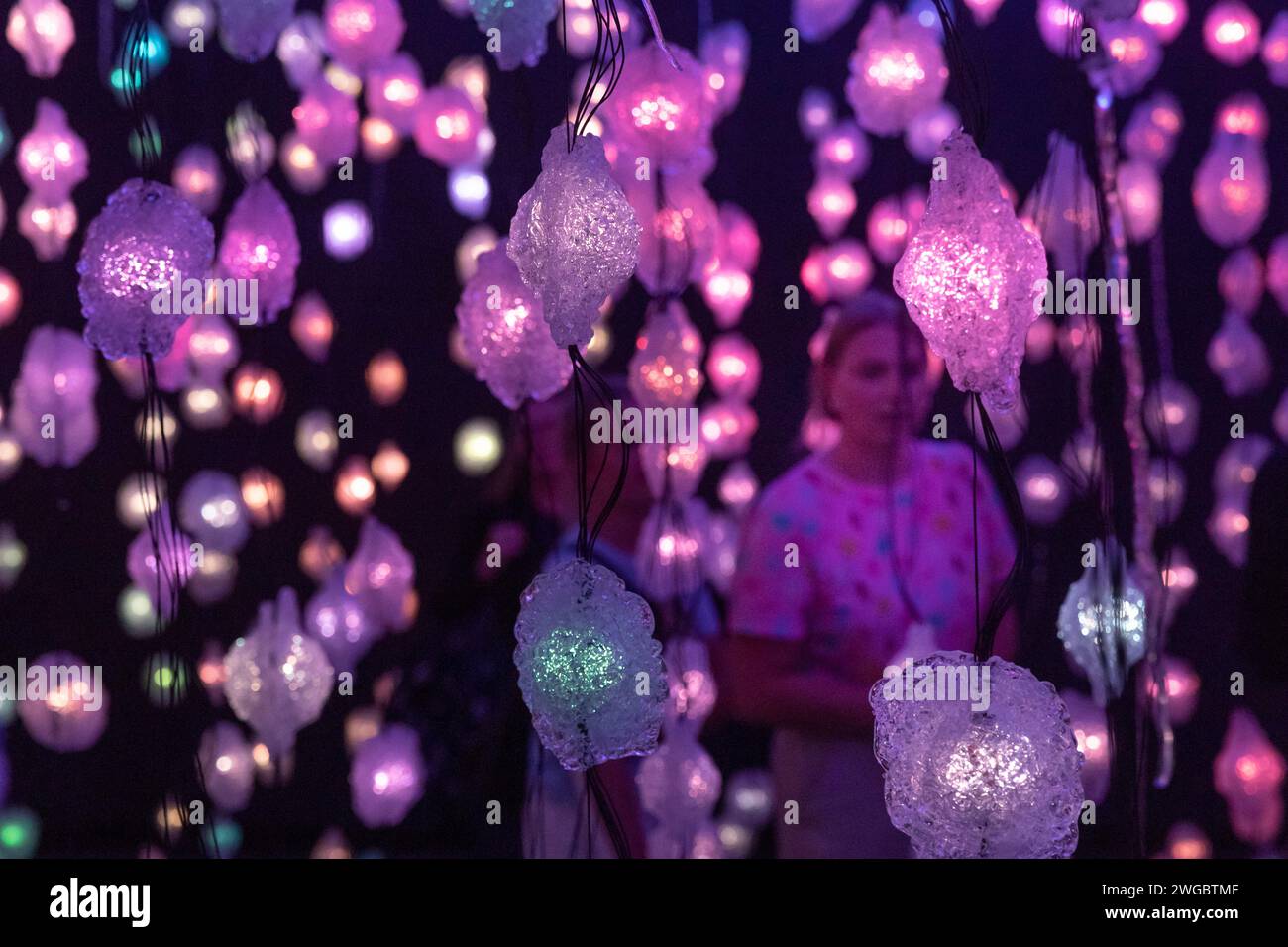 Louisiana Museum of Modern Art di Humlebaek, temporŠre Ausstellung von Pipilotti Rist. Pipilotti Elisabeth Rist ist eine Schweizer VideokŸnstlerin, di Foto Stock