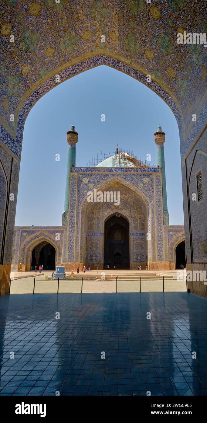 Isfahan, Iran, 06.30.2023: Moschea Jameh di Isfahan o Moschea di Jāme di Isfahan, Iran. Foto Stock