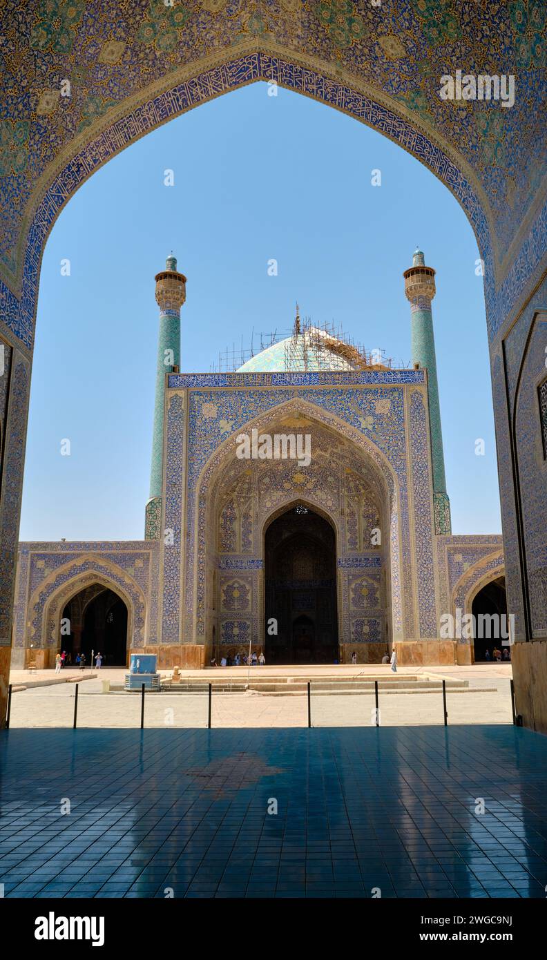 Isfahan, Iran, 06.30.2023: Moschea Jameh di Isfahan o Moschea di Jāme di Isfahan, Iran. Foto Stock