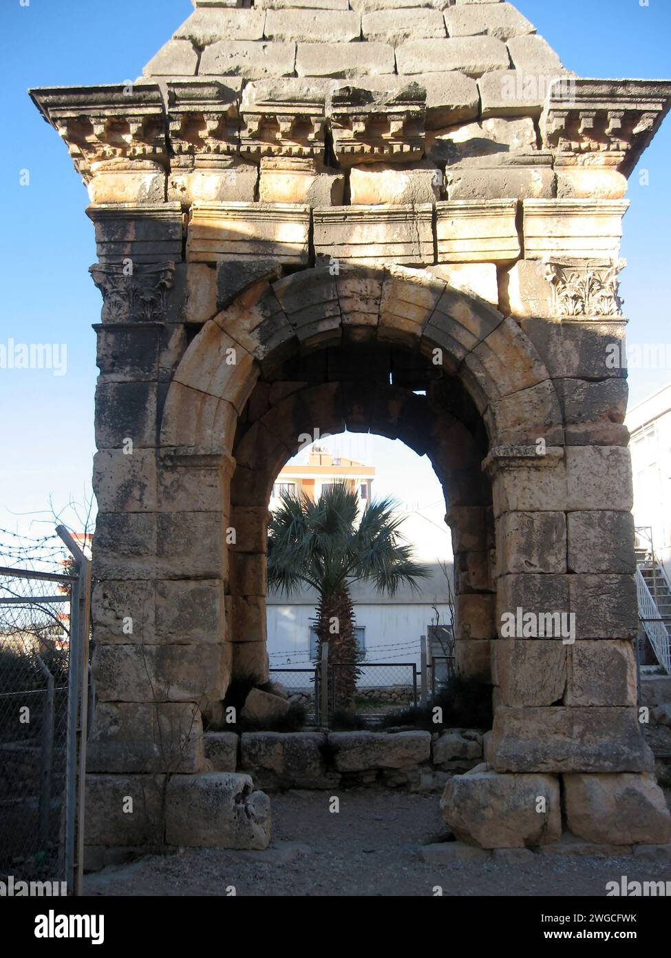 Tomba rappresentativa dell'epoca romana. Mersin Turchia Foto Stock