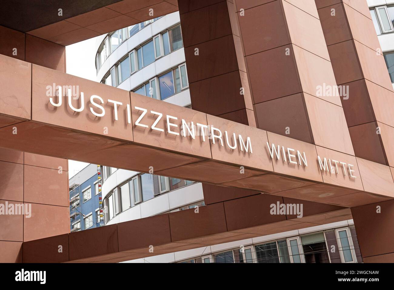 Centro di giustizia Vienna Mitte, Austria Foto Stock