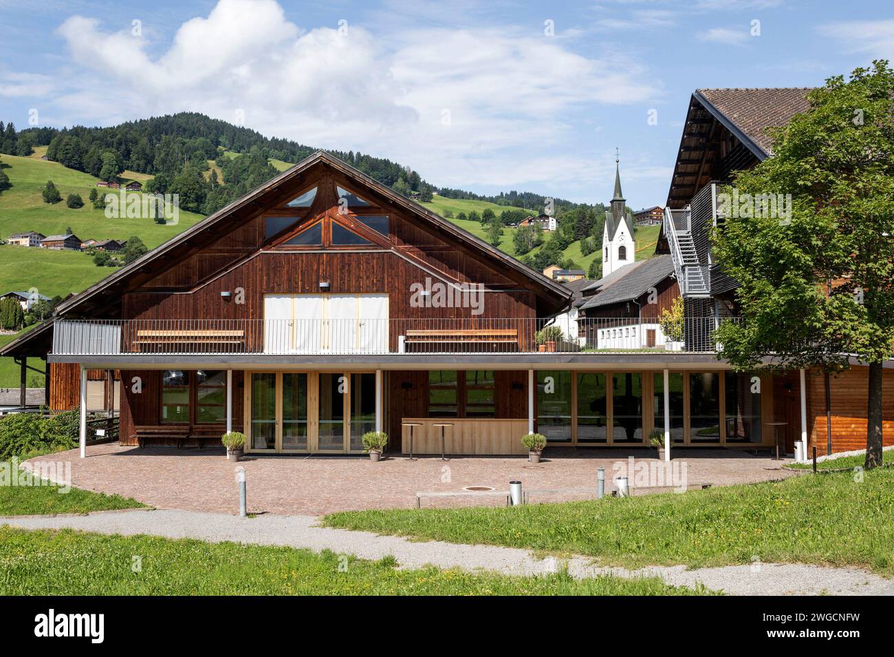 Angelika Kauffmann Saal a Schwarzenberg Im Bregenzerwald, Vorarlberg, Austria Foto Stock