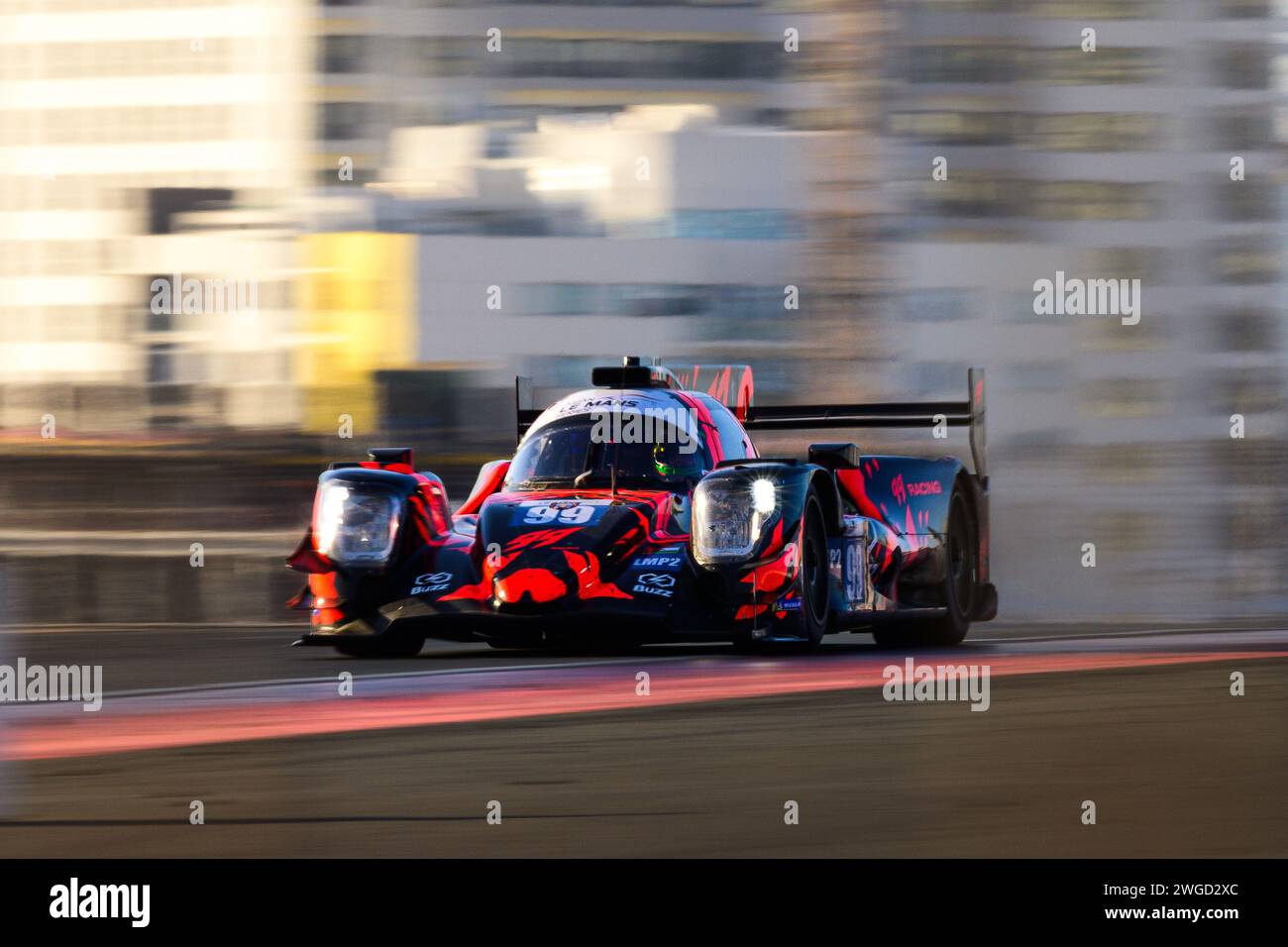 Dubai, UAE.4 febbraio 2024.Asian le Mans 4H of Dubai Race Day 99 Racing.AHMAD ALSHEHAB/Alamy Live News Foto Stock