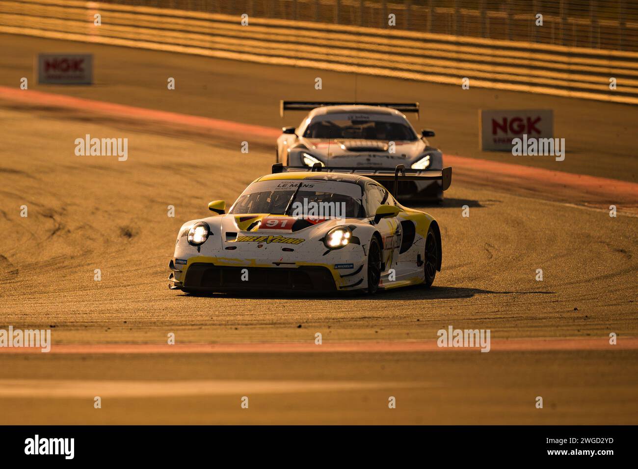 Dubai, Emirati Arabi Uniti. 4 febbraio 2024. Asian le Mans 4H of Dubai Race Day, puro Rxcing. AHMAD ALSHEHAB/Alamy Live News. Foto Stock