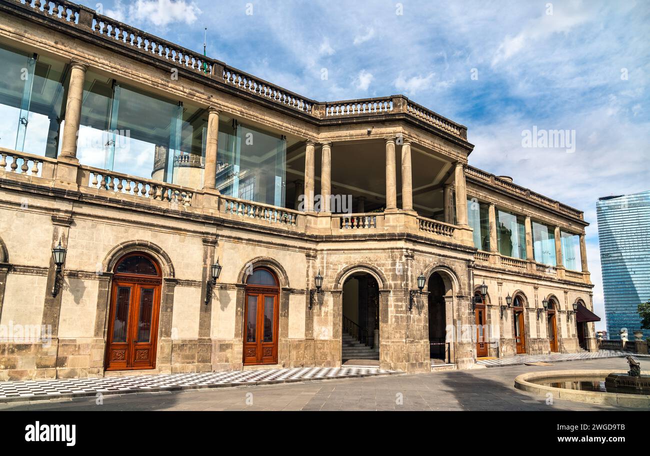 Chapultepec Castle, un ex palazzo reale a città del Messico, Messico Foto Stock