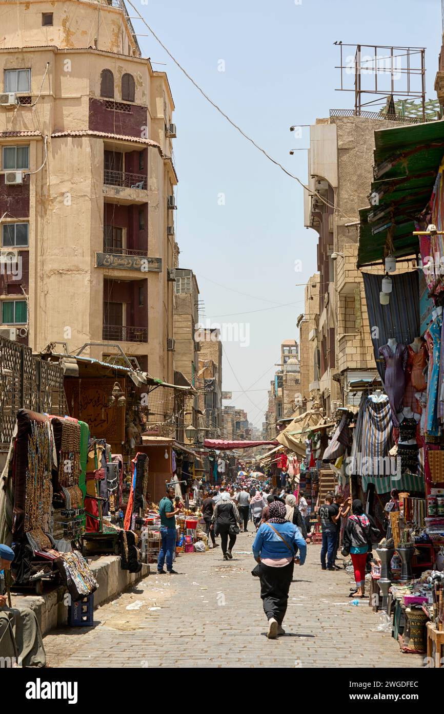 Gohar al Kaed Street, il Cairo, Egitto Foto Stock