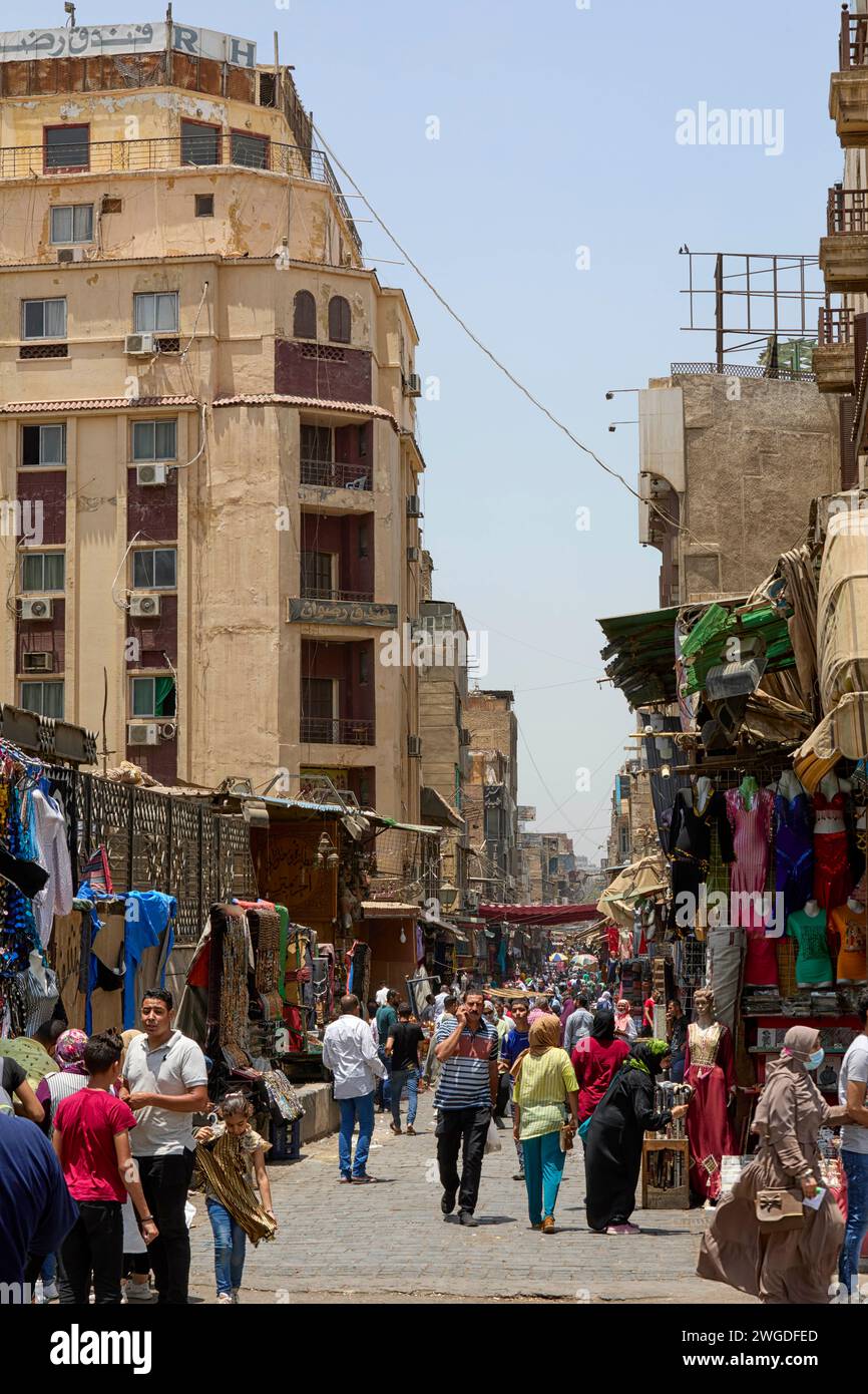 Gohar al Kaed Street, il Cairo, Egitto Foto Stock