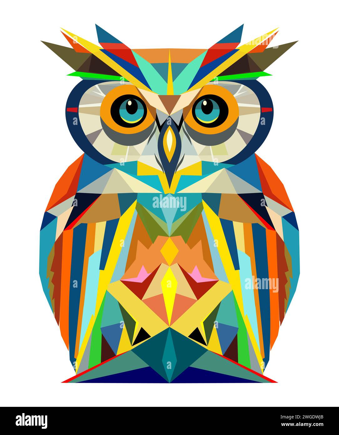 Logo o icona Owl, clip art, disegno Foto Stock