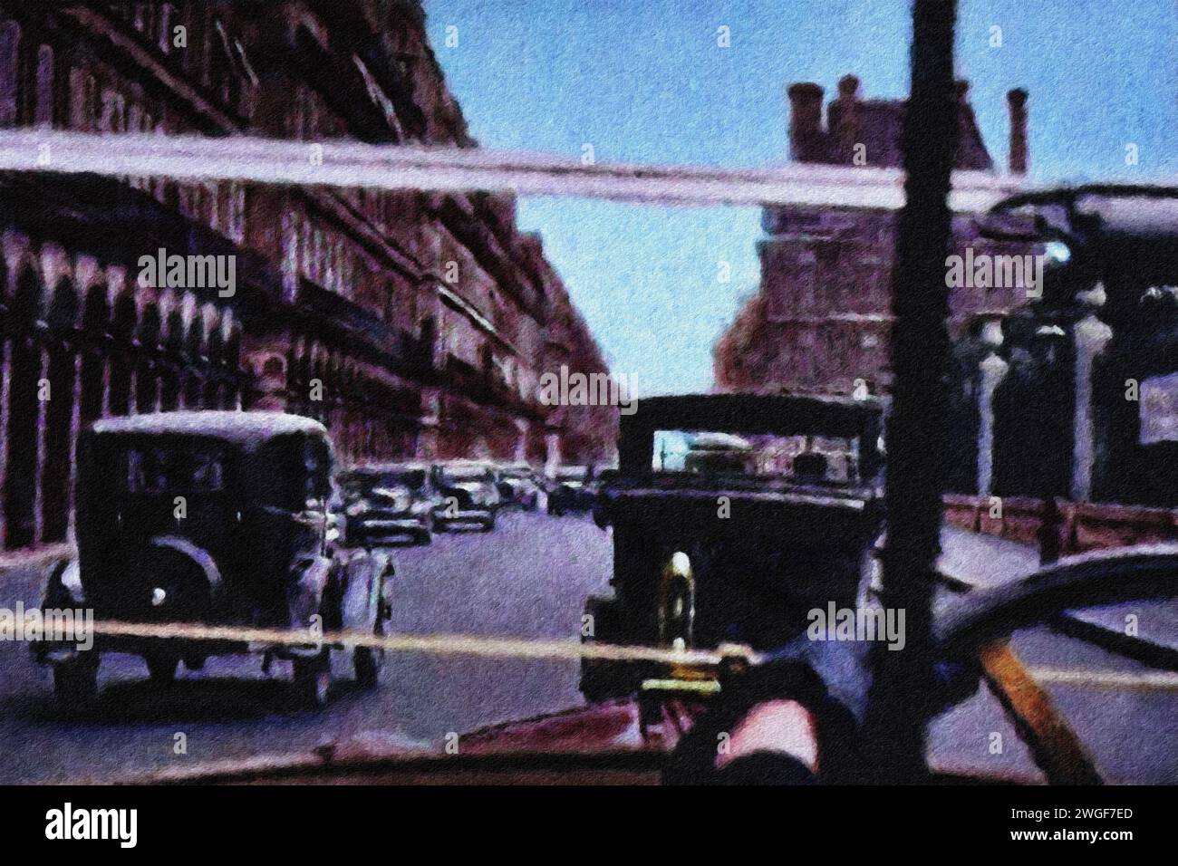 Rue De Rivoli, Parigi, Francia 1944. Foto Stock