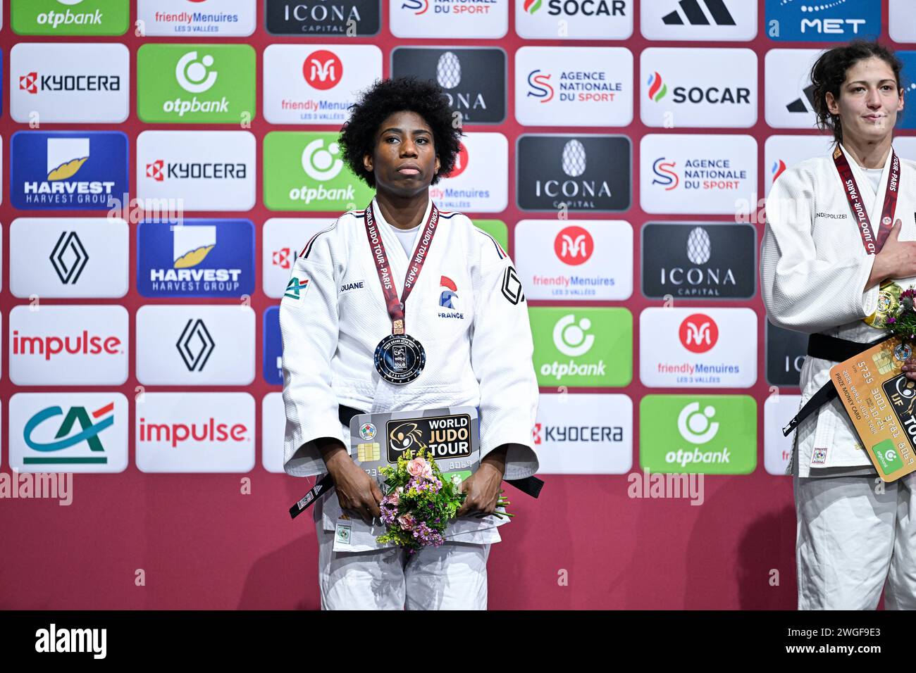 Parigi, Francia. 3 febbraio 2024. Marie Eve Gahie durante l'evento Paris Grand Slam 2024 IJF World Judo Tour all'Accor Arena di Parigi, in Francia, il 3 febbraio 2024. Crediti: Victor Joly/Alamy Live News Foto Stock