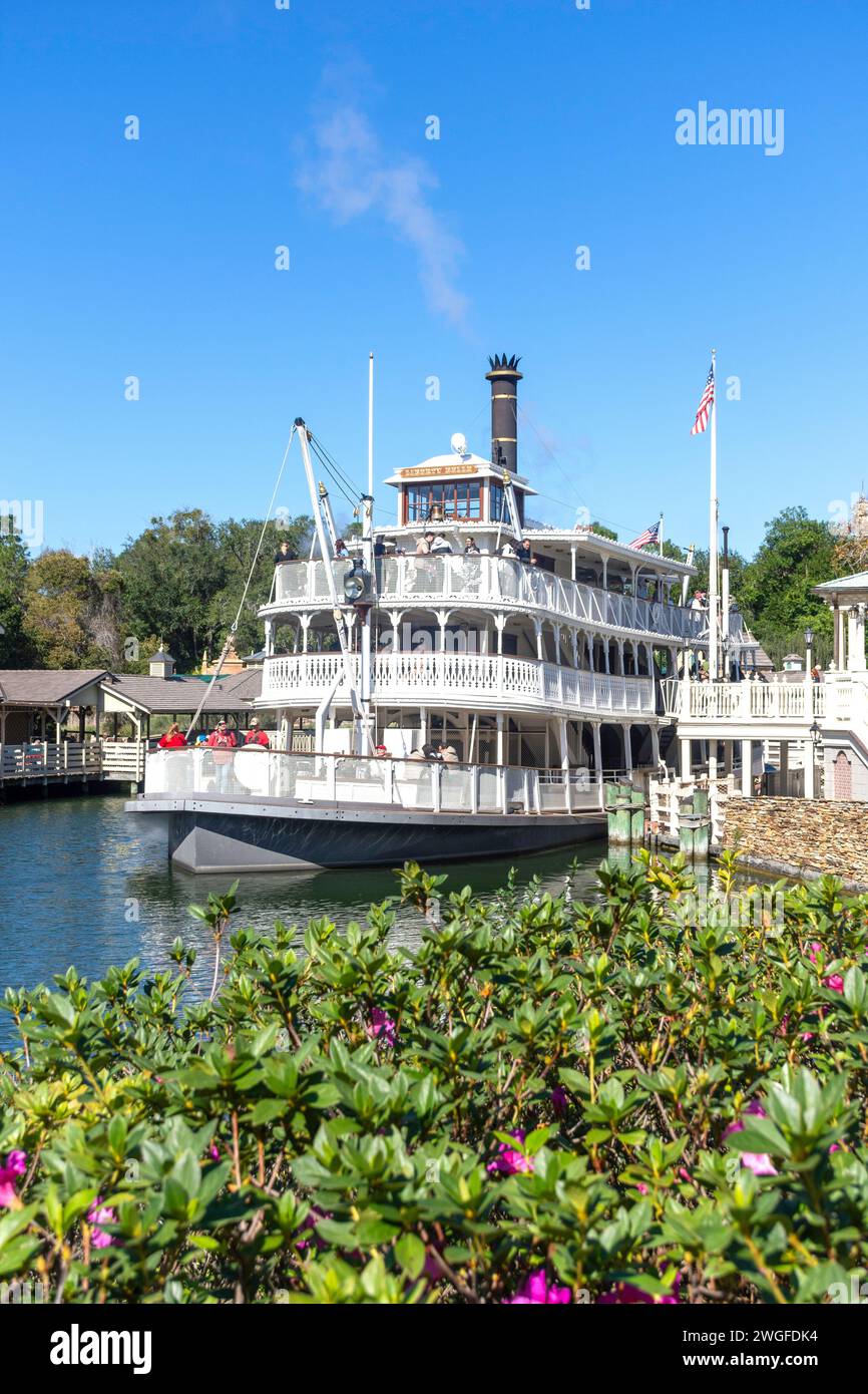 Liberty Belle Riverboat, Liberty Square, Magic Kingdom, Walt Disney World Resort, Orlando, Florida, Stati Uniti d'America Foto Stock