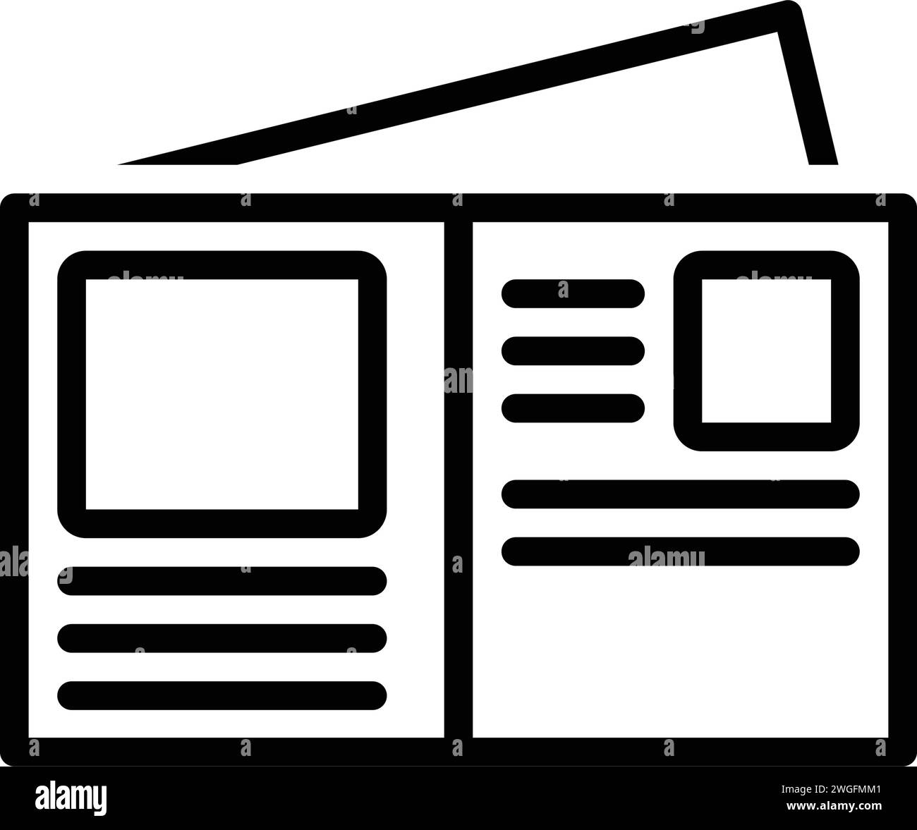 Icona per cartoline, posta Illustrazione Vettoriale