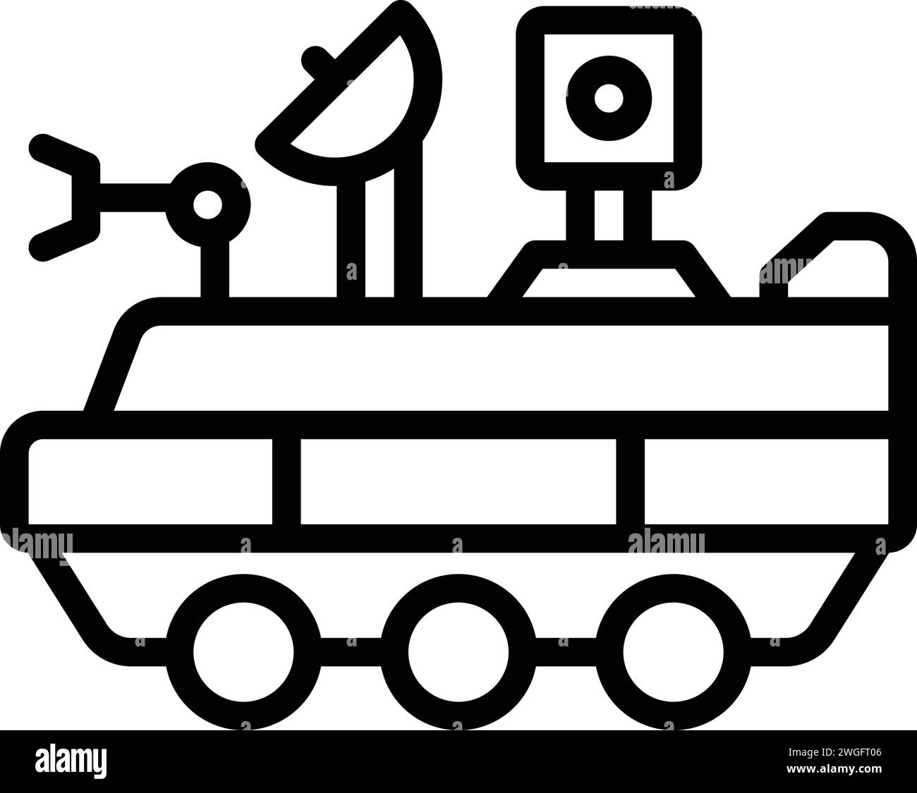 Icona per rover, spazio Illustrazione Vettoriale