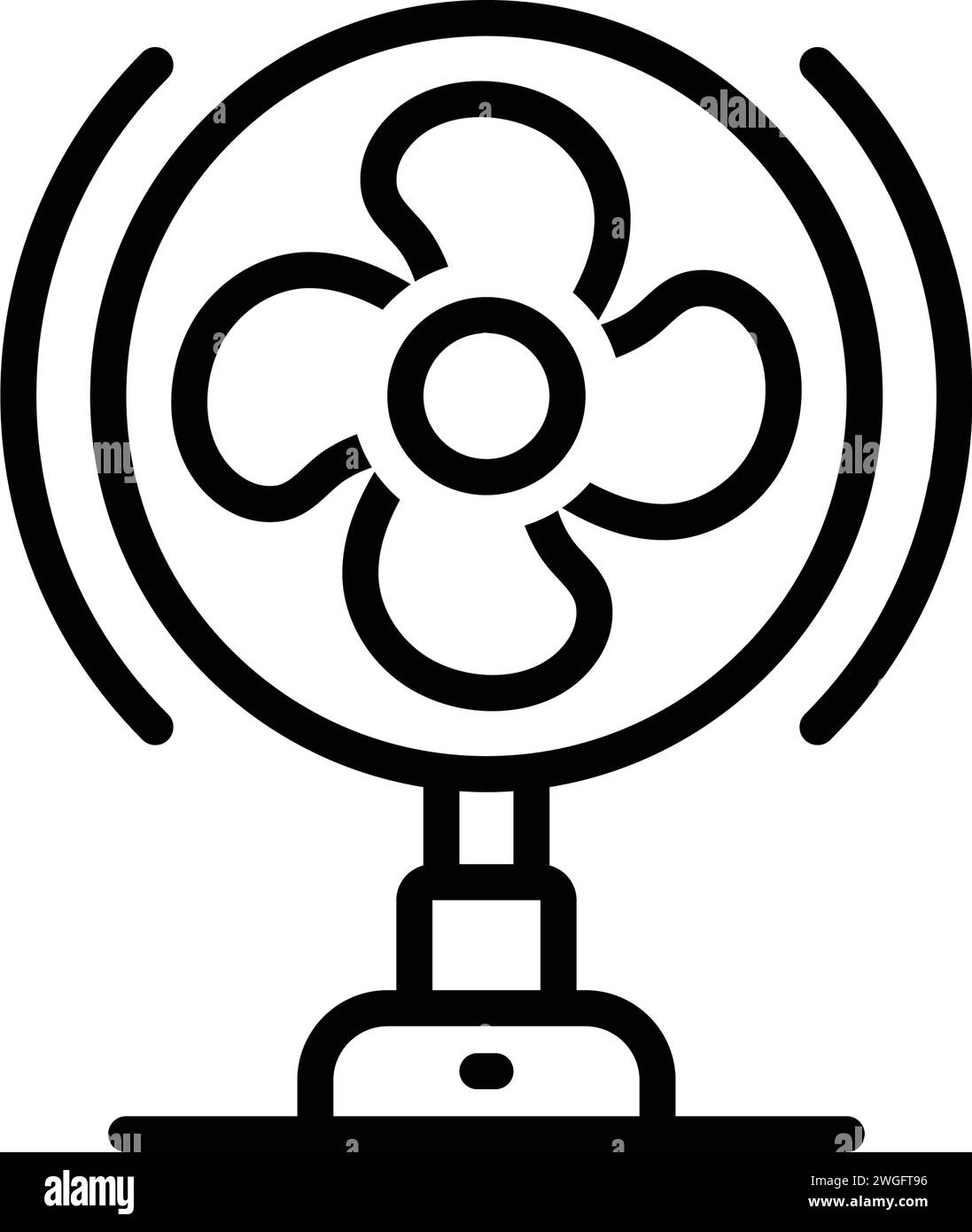 Icona per ventola, spirale Illustrazione Vettoriale