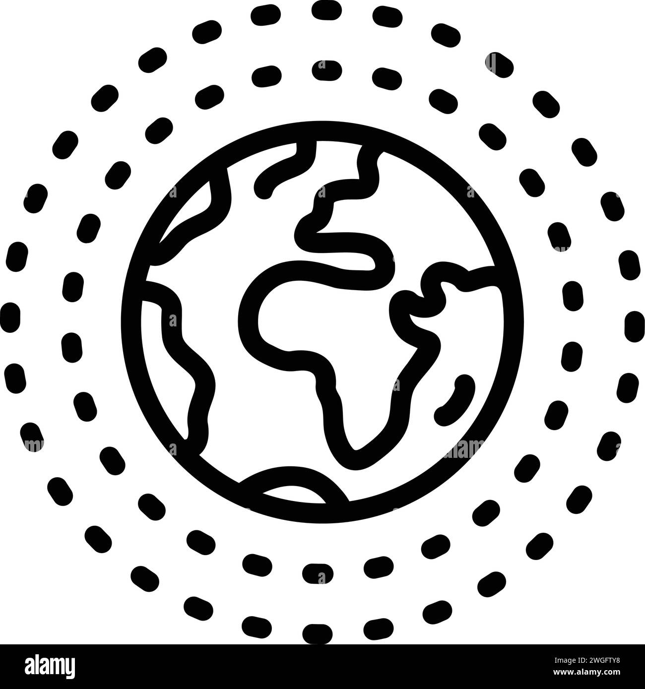 Icona per inclusivo, dintorni Illustrazione Vettoriale