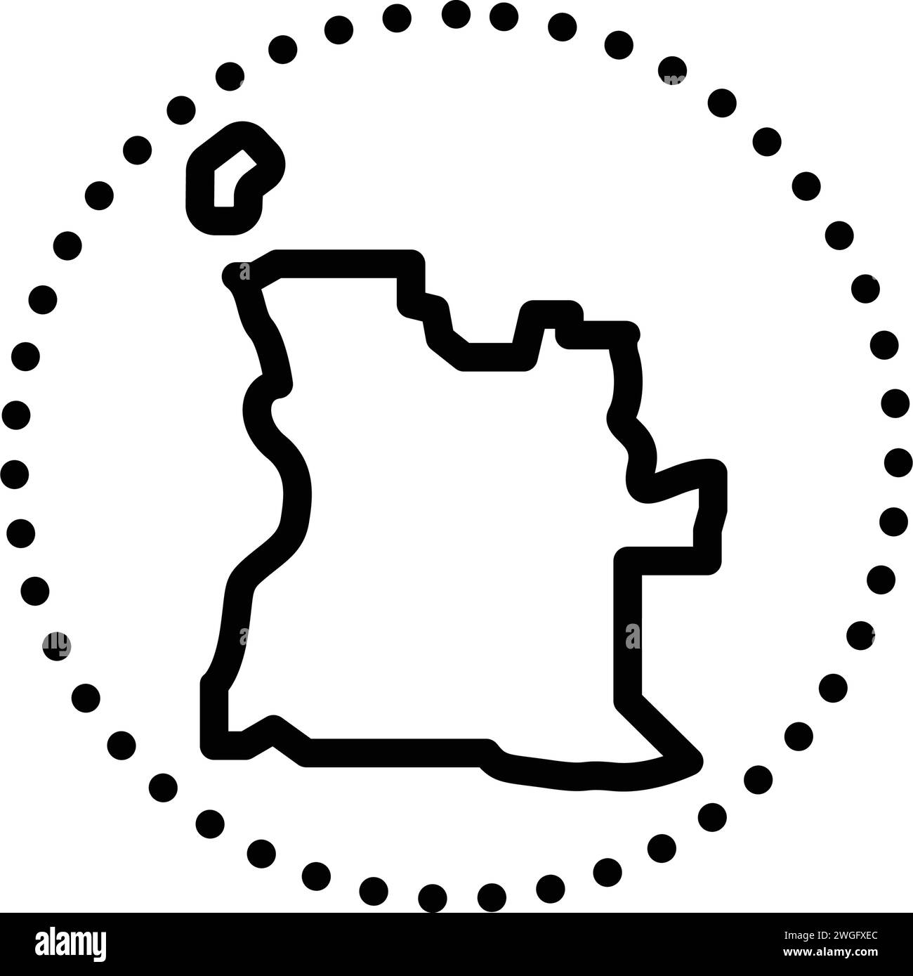Icona per l'angola, mappa Illustrazione Vettoriale