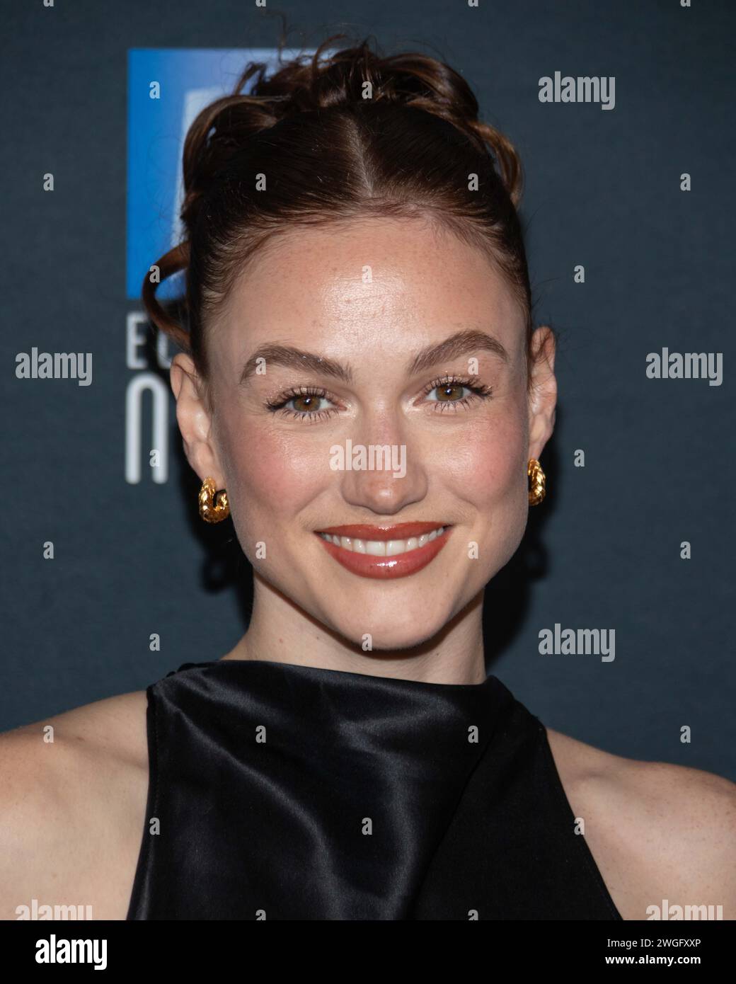 4 febbraio 2024, Burbank, California, USA: MADISON LINTZ partecipa al 51° Annual Saturn Awards all'aeroporto Marriott Burbank di Los Angeles il 4 febbraio 2024 a Burbank, California. (Credit Image: © Clutch Pockets Wambli/ZUMA Press Wire) SOLO PER USO EDITORIALE! Non per USO commerciale! Foto Stock