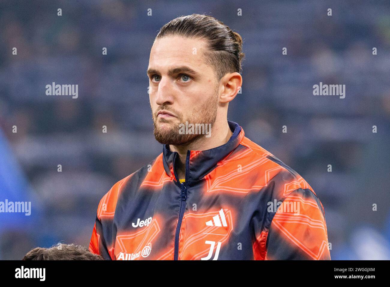 Milano, Italia - 4 febbraio 2024 - Inter-Juventus serie A - adrien rabiot juventus fc credito: Kines Milano/Alamy Live News Foto Stock