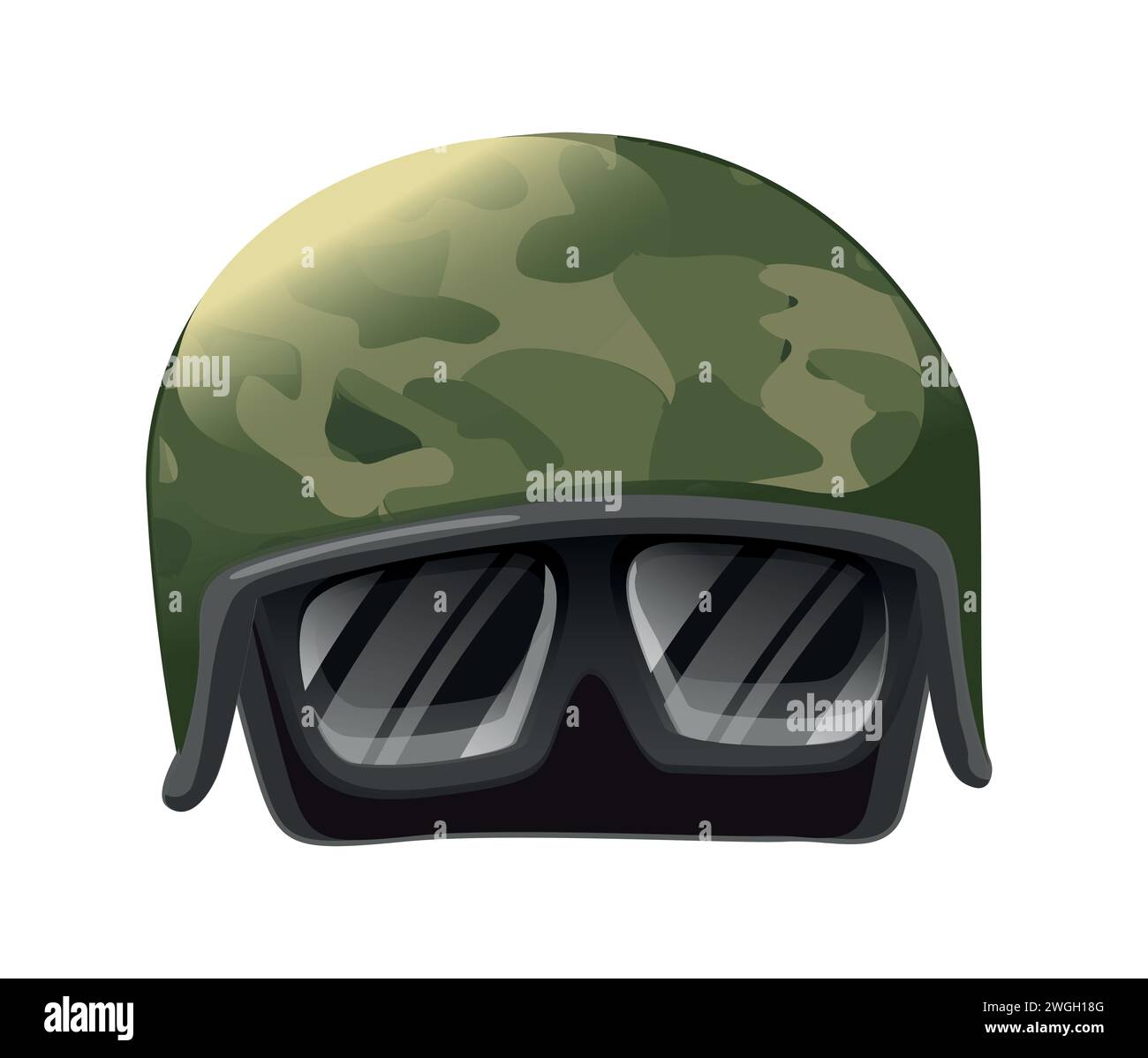 Casco militare moderno isolato su sfondo bianco con ritaglio del percorso  di ritaglio utilizzando manichino fantasma