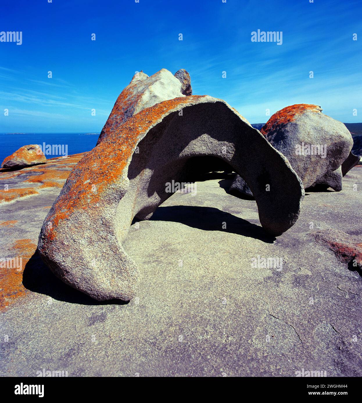 Remarkable Rocks, Parco Nazionale di Flinders Chase, Kangaroo Island, South Australia, Australia Foto Stock