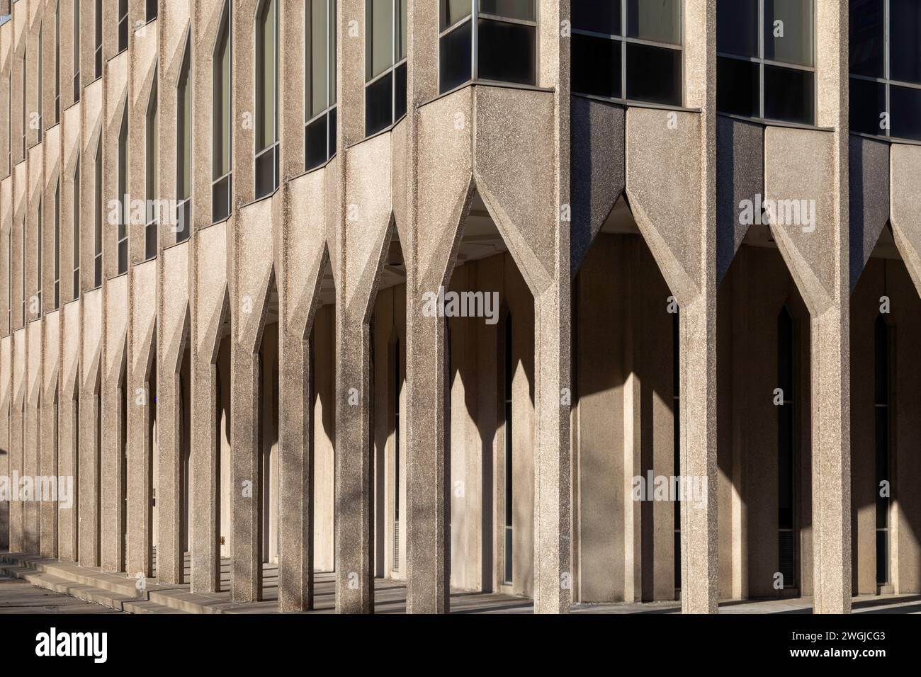 Detroit, Michigan - il College of Education della Wayne State University. L'edificio fu costruito nel 1960. È stato progettato da Minoru Yamasaki, il Foto Stock