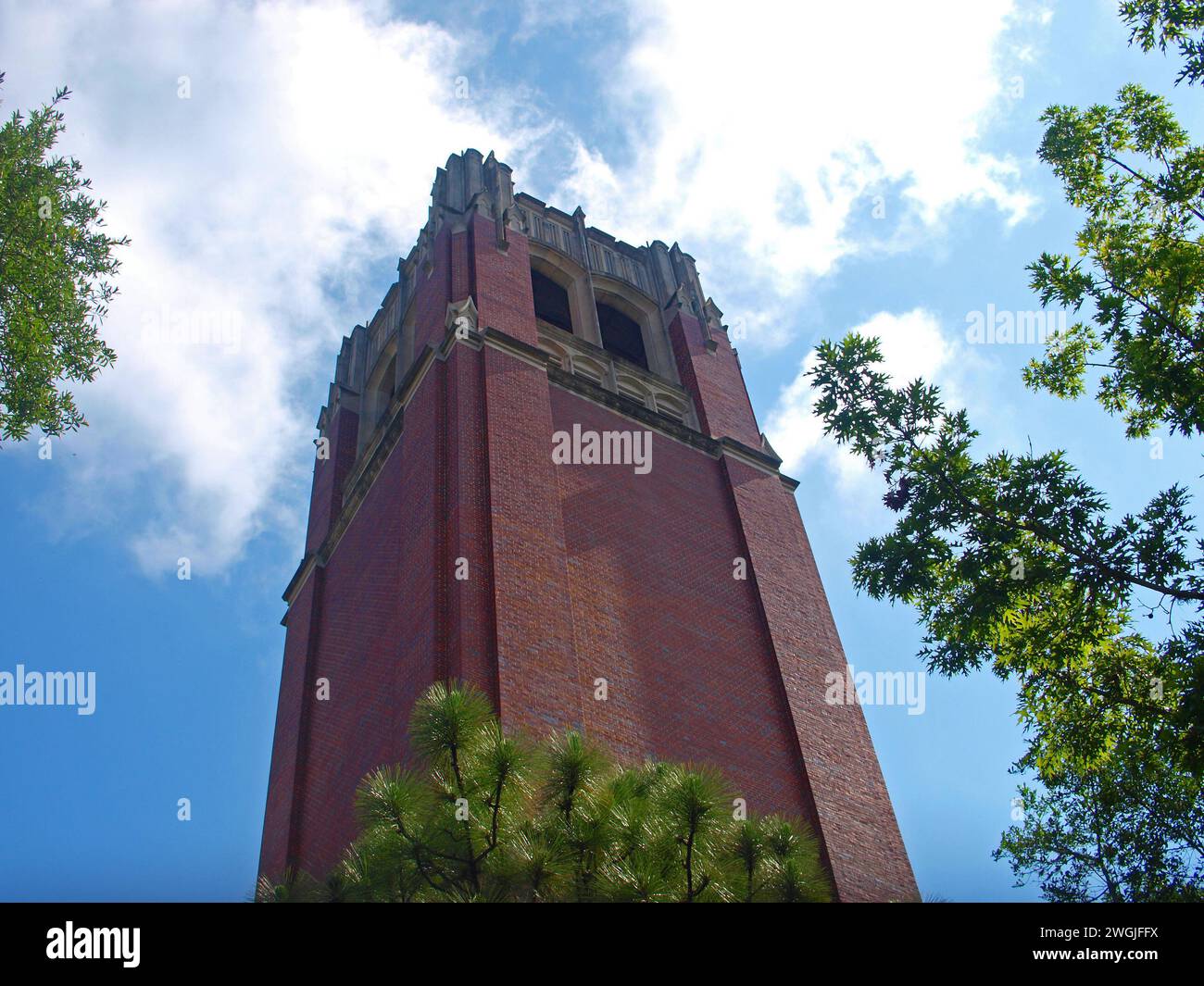 Gainesville, Florida, Stati Uniti - 19 maggio 2015: La Century Tower dell'Università di Gainesville. Foto Stock