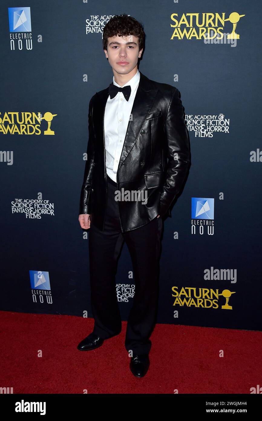 Zackary Arthur bei der Verleihung der 51. Saturn Awards 2024 presso Los Angeles Marriott Burbank Airport Hotel. Burbank, 04.02.2024 *** Zackary Arthur alla presentazione dei Saturn Awards 51 2024 al Los Angeles Marriott Burbank Airport Hotel Burbank, 04 02 2024 foto:xD.xStarbuckx/xFuturexImagex saturn 4284 Foto Stock