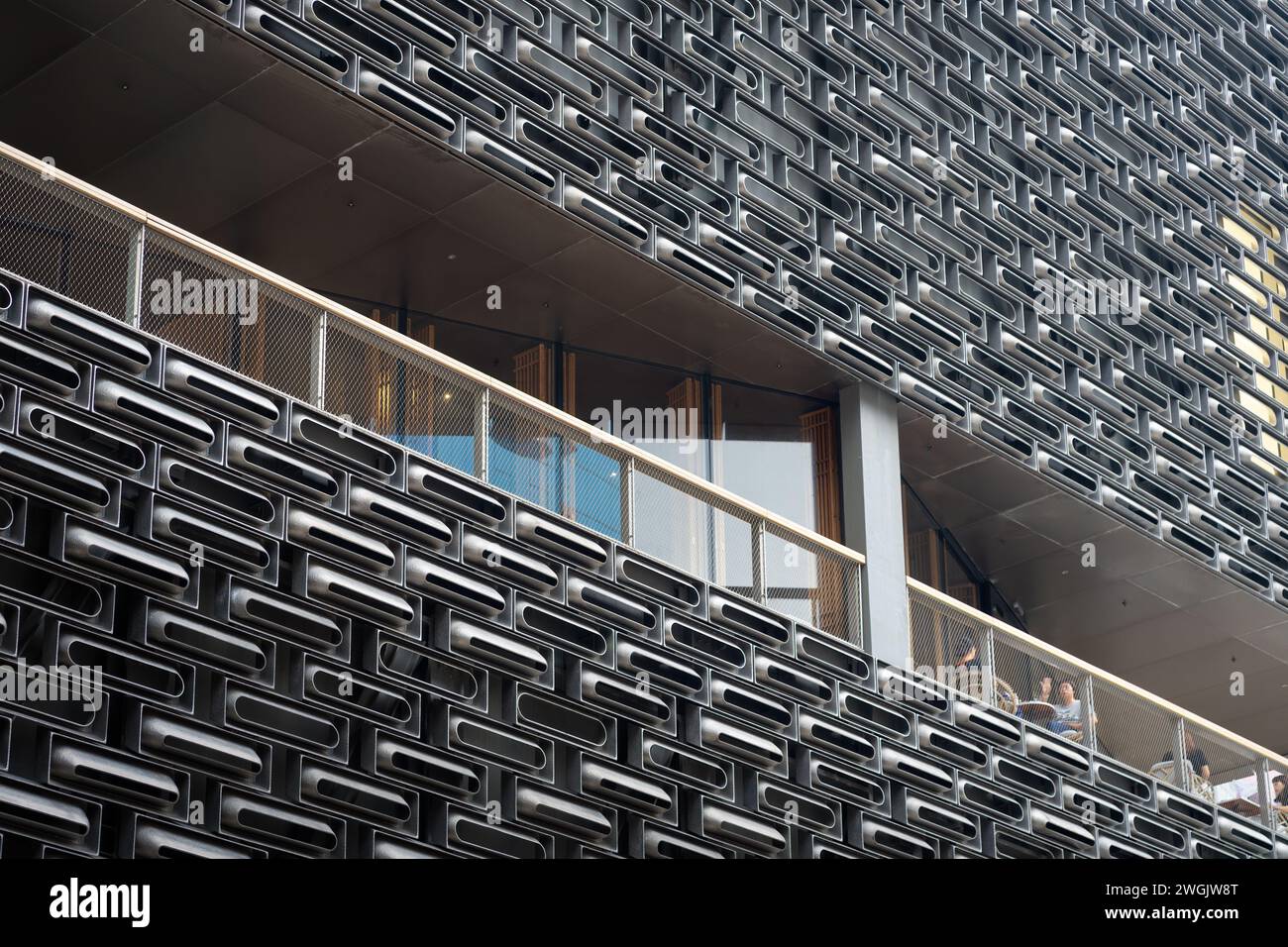La splendida architettura del Tai Kwun Heritage Building a Hong Kong, Foto Stock