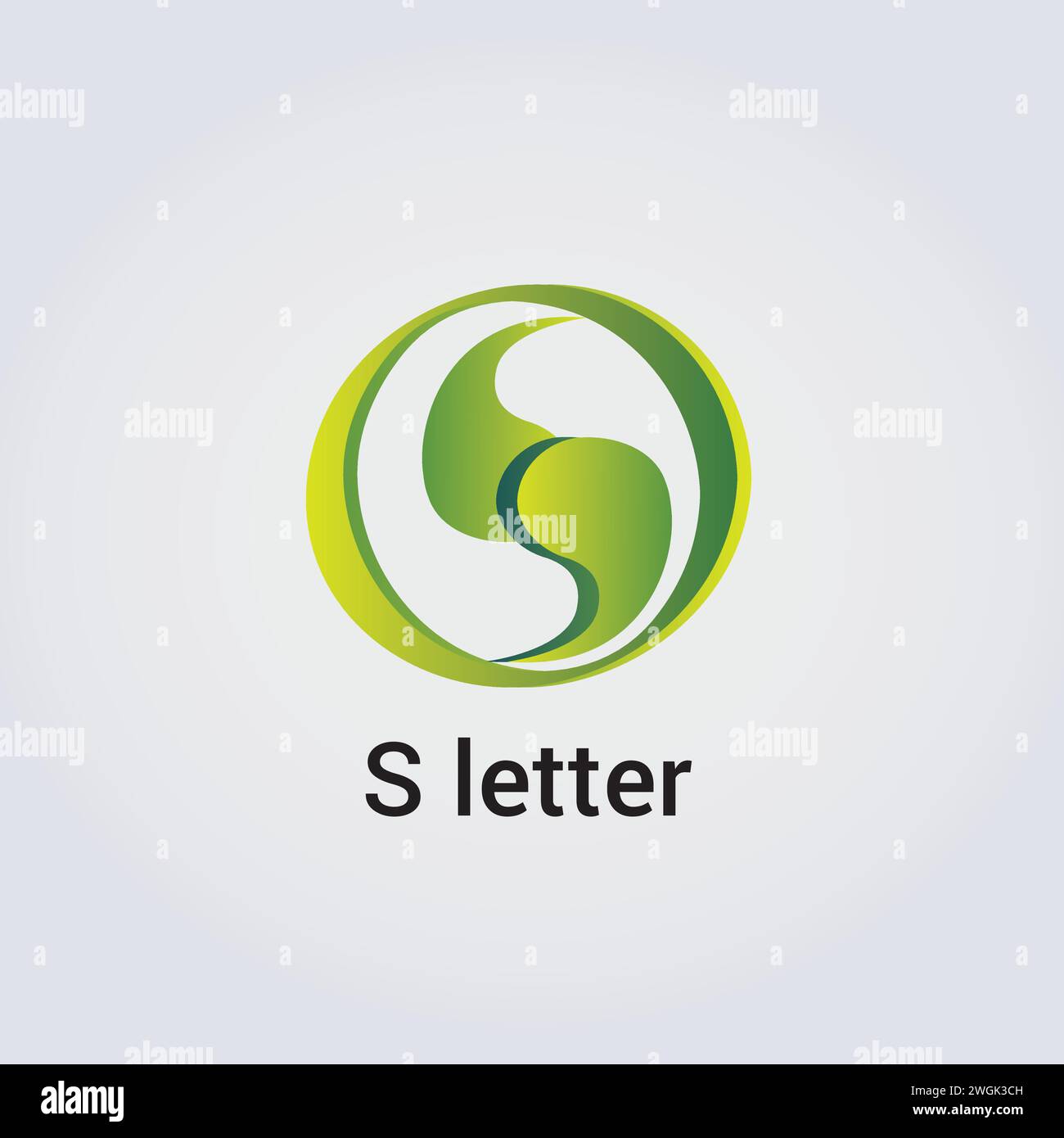 S Letter icona Design Logo singolo isolato marchio identità aziendale vari colori modello modificabile monogramma vettoriale emblema illustrazione marchio Illustrazione Vettoriale
