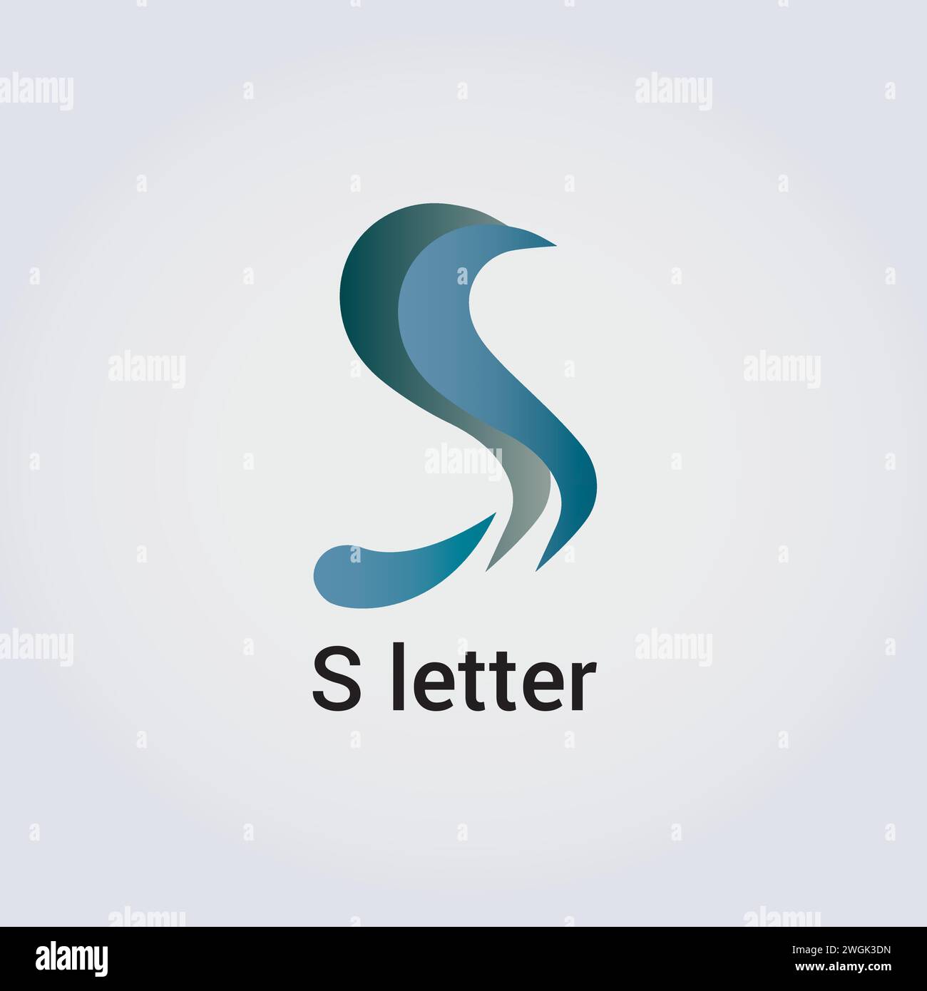 S Letter icona Design Logo singolo isolato marchio identità aziendale vari colori modello modificabile monogramma vettoriale emblema illustrazione marchio Illustrazione Vettoriale