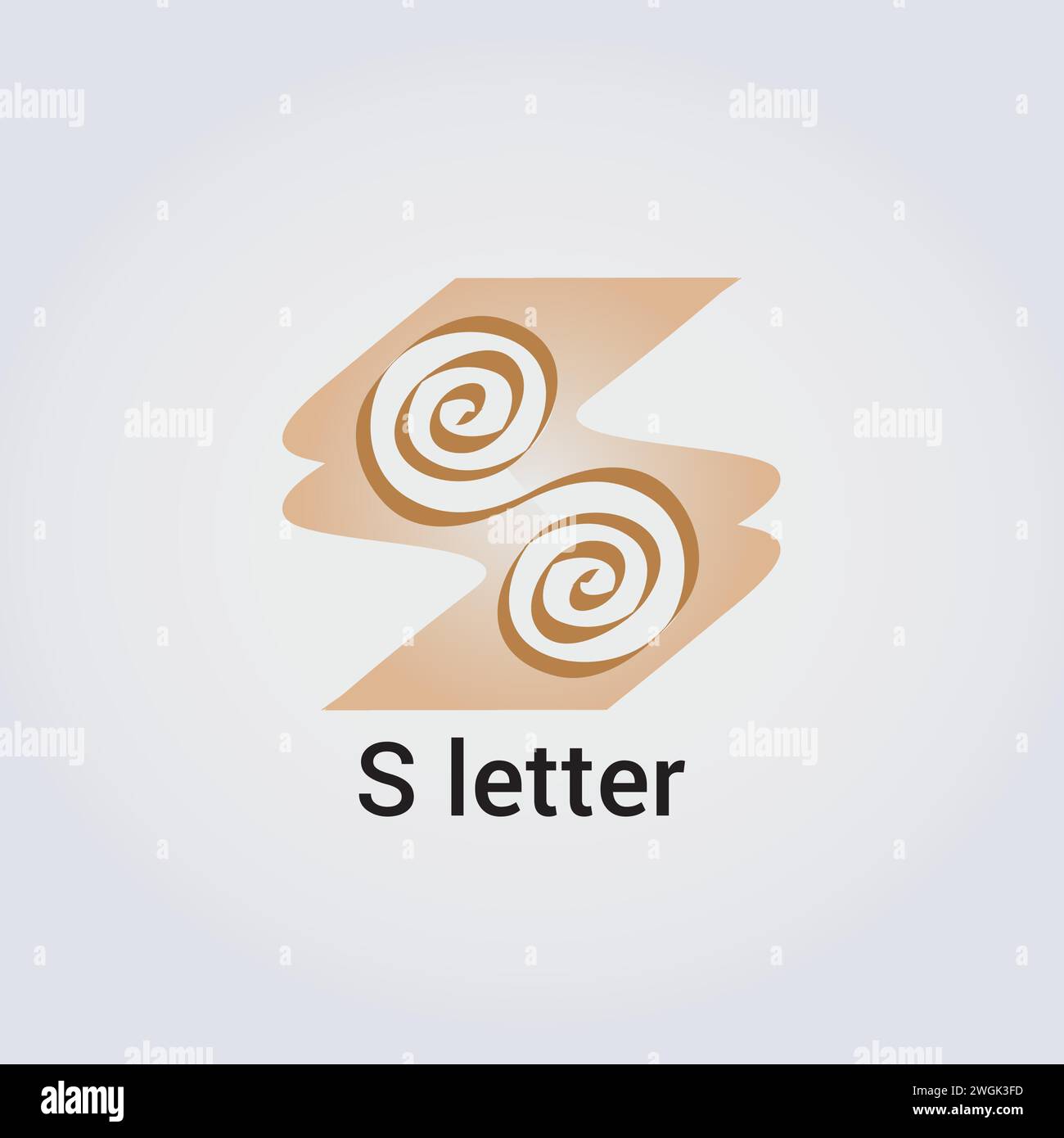 S Letter icona Design Logo singolo isolato marchio identità aziendale vari colori modello modificabile monogramma vettoriale emblema illustrazione marchio Illustrazione Vettoriale